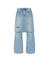 Acne Blue Vintage-Effect Jeans