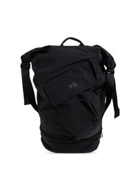 Y-3 Black Backpack With Logo