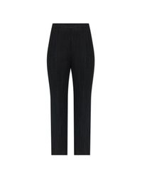 Pleats Please Issey Miyake Black Pleated Trousers