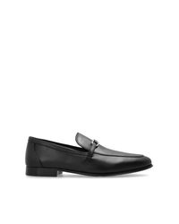 Fendi Black Shoes Olock Type Loafers for men