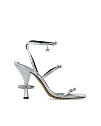 Marc Jacobs White Heeled Sandals 'The Daisy'