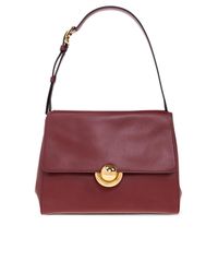 Furla Red Shoulder Bag "Domus Small"