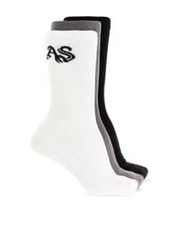 AllSaints Gray 'Gothic' Socks for men