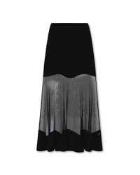 Alexander McQueen Black Semi-sheer Skirt