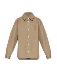 AMI Natural Denim Jacket With Patch