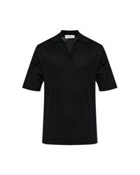 Lisa Yang Black Polo "Peter" for men