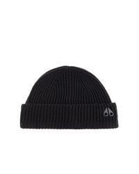 Moose Knuckles Black Woolen Hat