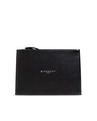 Givenchy Black Leather Document Bag "Antigona" for men