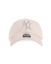 Sporty & Rich Pink Cap With Visor From The '47 & The New York Yankees' Collection