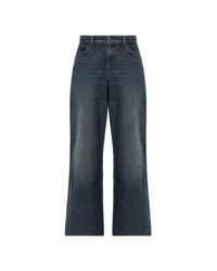 Courreges Blue Wide-Leg Jeans for men