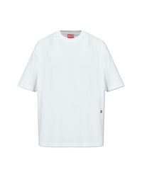 DIESEL White T-Shirt 'T-Boggy-T6' for men
