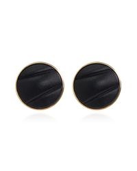 Chloé Black Round "Pleats" Clips