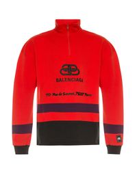balenciaga red sweatshirt