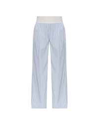 adidas Originals Striped Pattern Trousers in Blue | Lyst UK