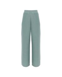 Fabiana Filippi Green Trousers With Shimmering Sequins