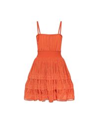Alaïa Red Short Strappy Dress