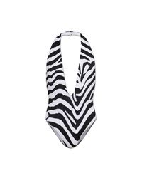 Balmain White One-Piece Swimsuit