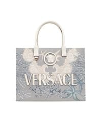 Versace White Shopper Bag,