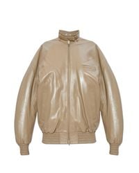 Phoebe Philo Natural Leather Jacket With Detachable Scarf