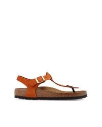 Birkenstock Orange 'kairo' Sandals