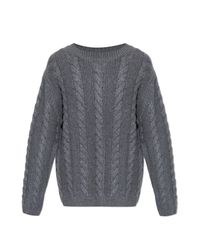 Lisa Yang Gray Espen Sweater for men