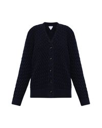 Bottega Veneta Blue Wool Cardigan