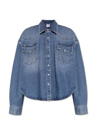 Vetements Blue Denim Shirt