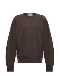 Stone Island Brown Cotton Sweatshirt With Logo for men