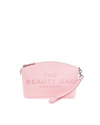 Marc Jacobs Pink Leather Cosmetic Bag