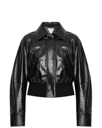 Bottega Veneta Black Leather Jacket