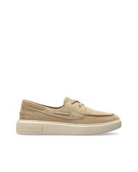 Bally White Suede 'Lift Boat' Shoes for men