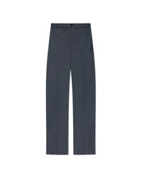Moncler Blue Wool Trousers for men
