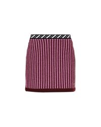 Versace Red Wool Skirt