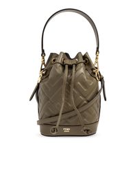 Fendi Brown Shoulder Bag Mon Tresor