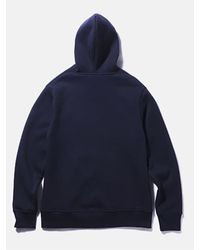 W Concept Blue Big D Logo Hoodie Navy