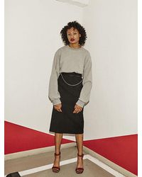 Fleamadonna Black Ribbon H Skirt 2 Color