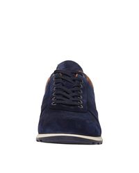 VAN LIER Rubber Leonardo Suède Sneakers Donkerblauw in het Blauw voor heren  - Lyst