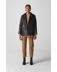 whistles bubble leather jacket