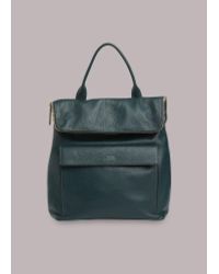 whistles leather backpack