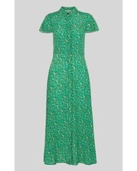 whistles ditsy blossom midi shirt dress