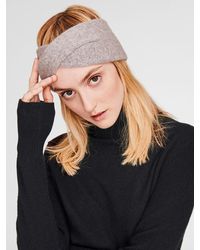 White + Warren - Gray Cashmere Crossover Headband - Lyst