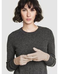 White + Warren - Gray Cashmere Two Way Angled Topper - Lyst