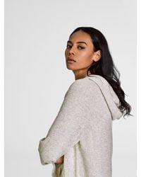 white and warren cashmere hoodie