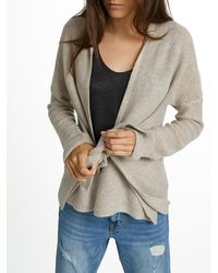 White + Warren - Multicolor Cashmere Convertible Wrap Cardigan - Lyst