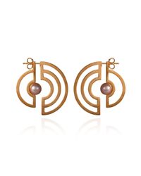 Cara Tonkin - Metallic Orbit Solaris Earrings Rose Gold - Lyst