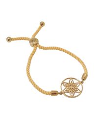 Hoochie Mama - Metallic Daffodil Medallion Friendship Bracelet - Lyst