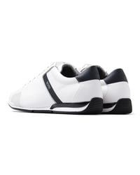 boss athleisure saturn leather trainers