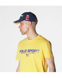 Polo Ralph Lauren Synthetic Green/navy/yellow Cap for Men - Lyst