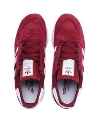 adidas originals forest grove trainers in burgundy