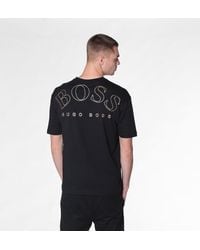 hugo boss black and gold shirt